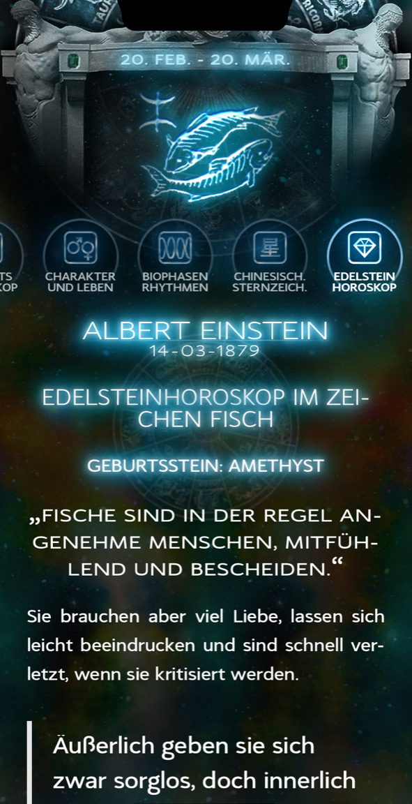 Präzises und detailliertes Edelstein-Horoskop mit Tipps